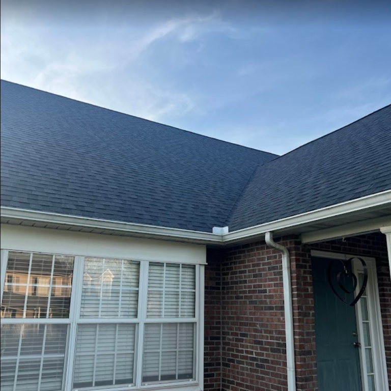 man sealing roof